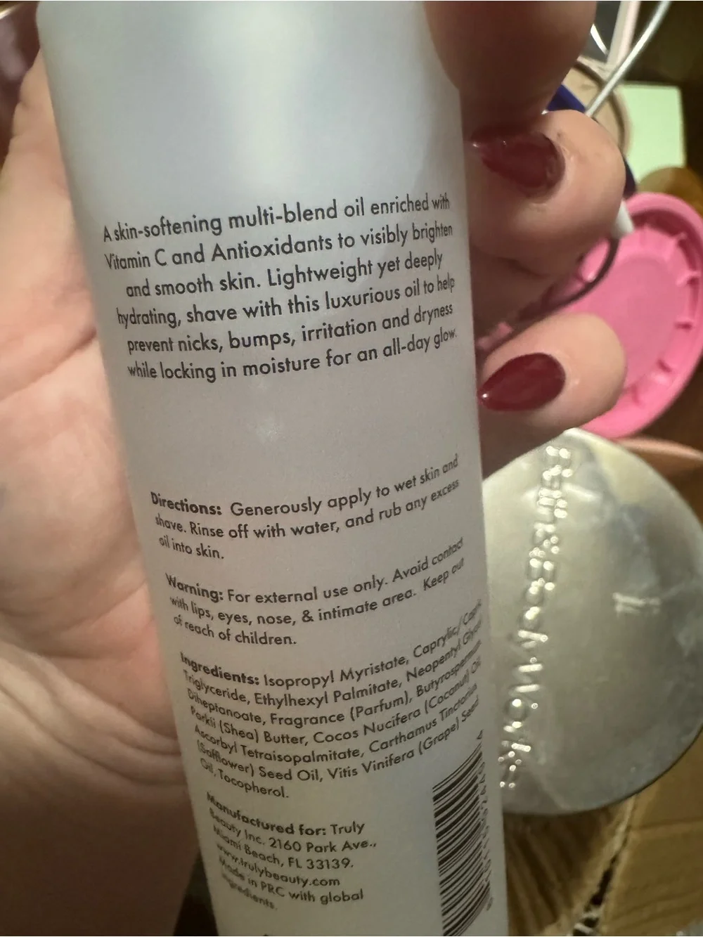 Truly Vanilla Baby Luxury Shave Oil - Vanilla baby